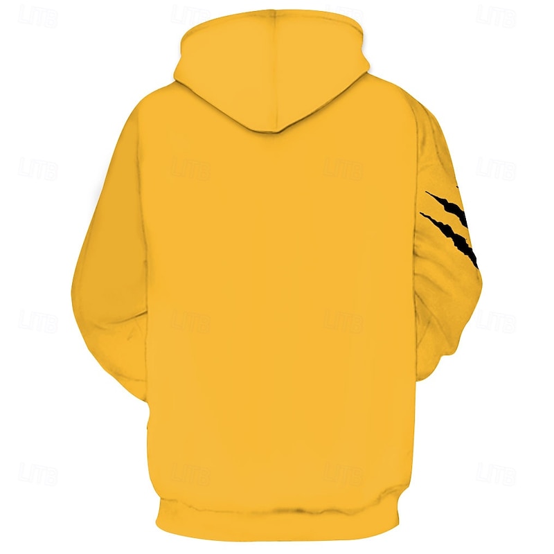 Men's Graphic Grimace Hoodie Hoodies Sweatshirt Cool Long Sleeve Hooded Yellow Fall Winter Designer2