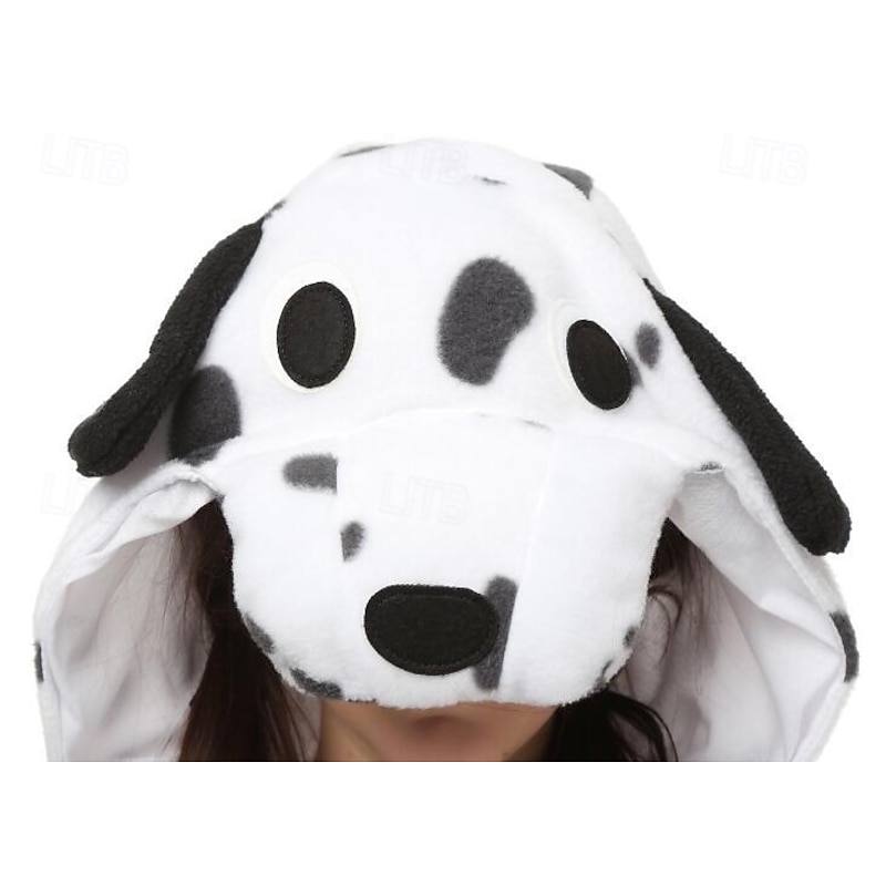 Adults' Animal Onesie Costume Carnival Costume Cartoon Dog Dalmatians Onesie Pajamas Kigurumi Pajamas Charm Funny Costume For Men and Women Carnival Cartoon3