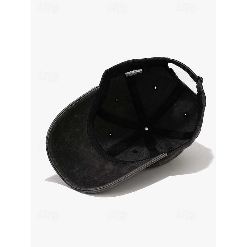 Men's Vintage Washed Cotton Baseball Cap - Adjustable Dad Hat in Multiple Colors for Casual Wear4
