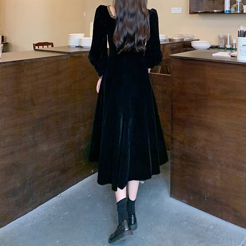 Elegant Dress Solid Color Fancy Dress Women's Carnival Masquerade Party / Evening Adults' Dress3