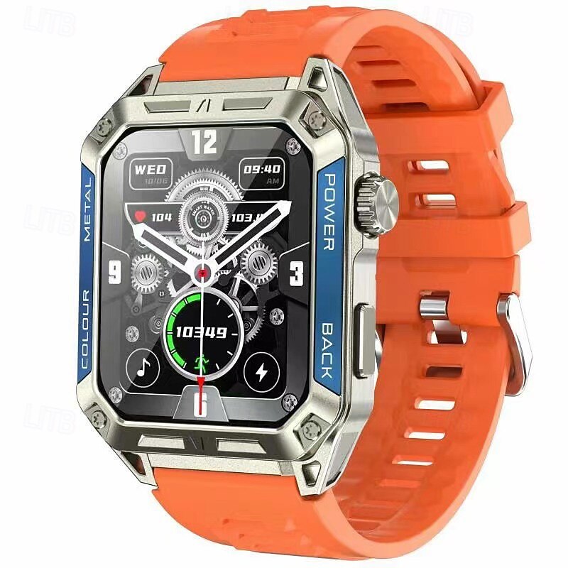 iMosi A33 Smart Watch 1.91 inch Smartwatch Fitness Running Watch Bluetooth Pedometer Call Reminder Sleep Tracker Compatible with Android iOS Women Men Hands-Free Calls Waterproof Media Control IP 67