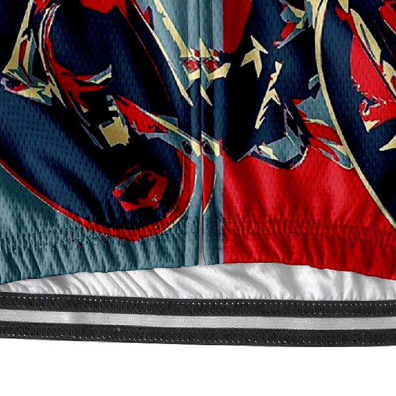 Men's Cycling Jersey Graphic Short Sleeve Bike Tee Tshirt Jersey with 3 Rear Pockets Mountain Bike MTB Quick Dry Anatomic Design Wicking Breathable Sports Navy Blue Blue Clothing Apparel3