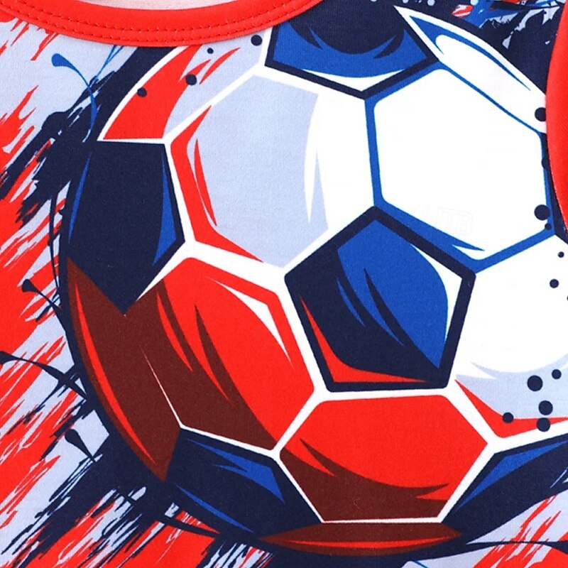 Boys 3D Graphic Football T shirt Tee Short Sleeve Summer Spring Fashion Basic Kids 4-12 Years Crew Neck Outdoor Casual Daily Regular Fit3