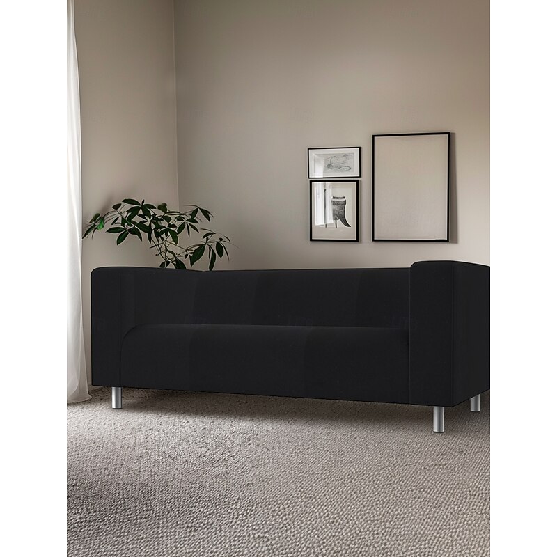 Velvet Sofa Cover Solid Color Quilted Velvet Slipcovers  KLIPPcover LITB PRIME cover3