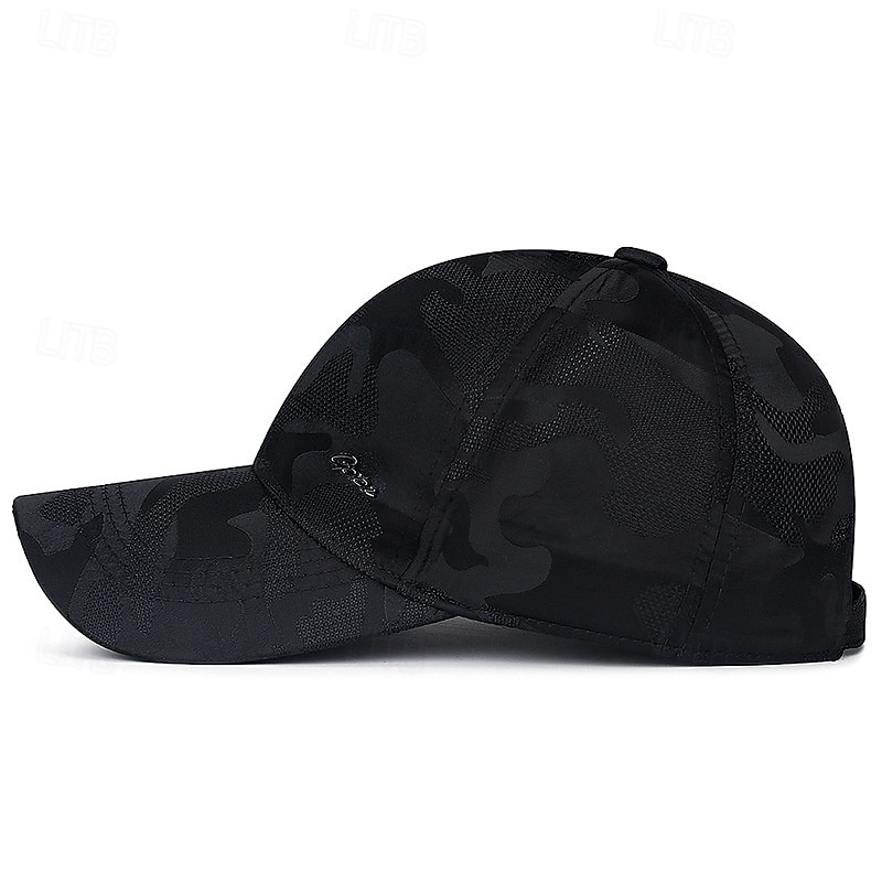 Baseball Cap Sun Hat Visor Camouflage Pattern Sunscreen Breathable Summer Mesh Men's Fishing Activity3