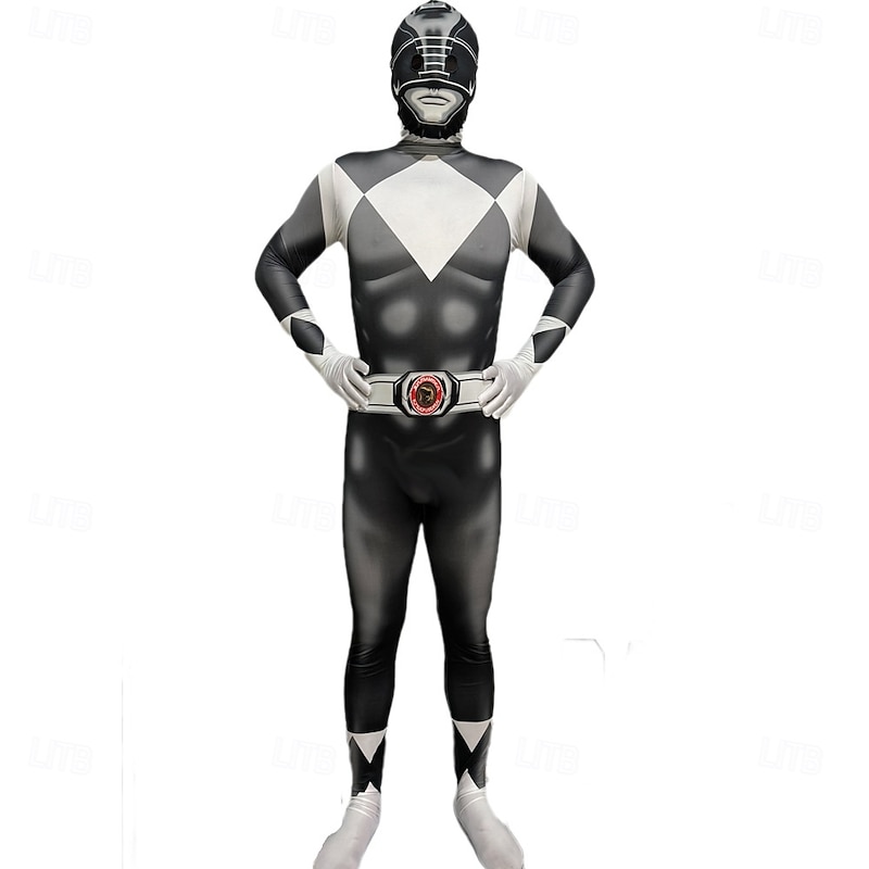 Mighty Morphin Power Rangers Tommy Oliver Cosplay Costume Jumpsuit Cosplay Movie Cosplay for Men's Women's Boys Kid's Adults' Carnival Masquerade Event / Party Masquerade3
