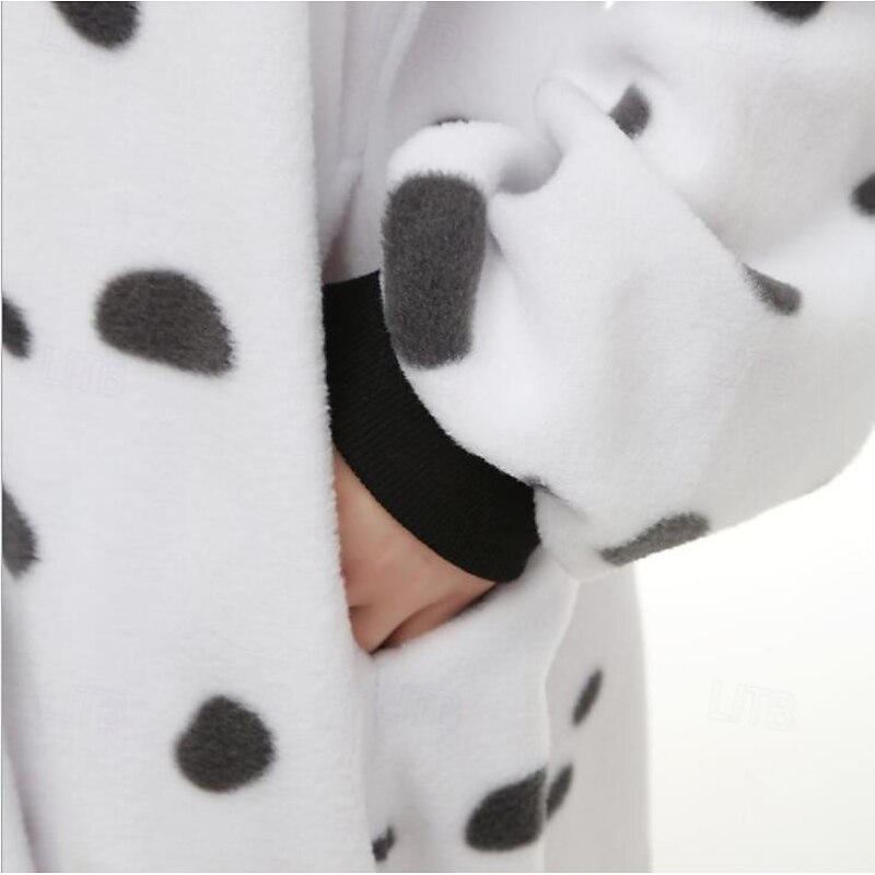 Adults' Animal Onesie Costume Carnival Costume Cartoon Dog Dalmatians Onesie Pajamas Kigurumi Pajamas Charm Funny Costume For Men and Women Carnival Cartoon4