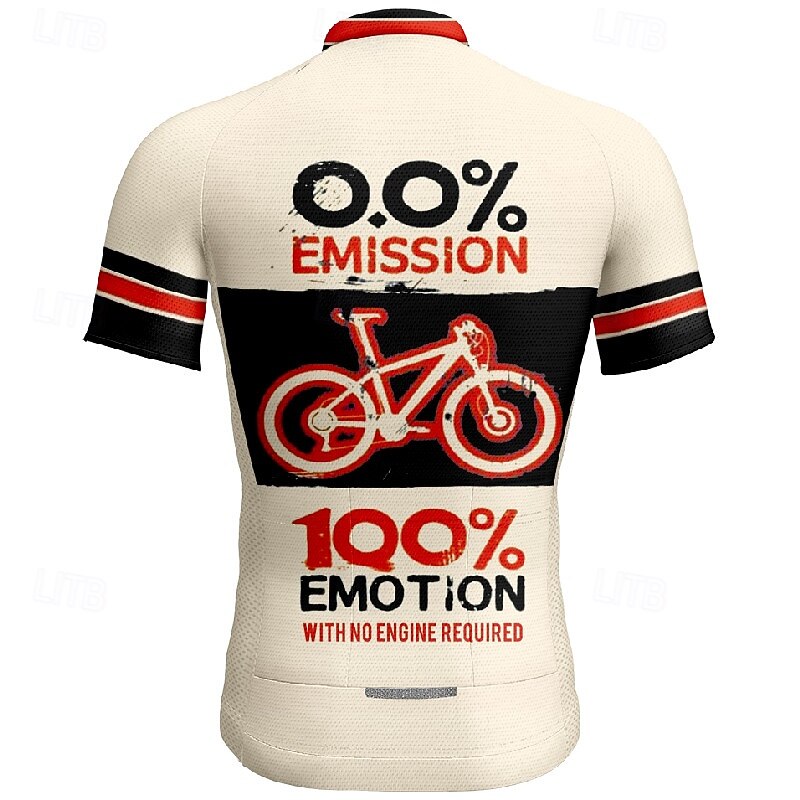 Men's Cycling Jersey Letter & Number Short Sleeve Bike Tee Tshirt Jersey with 3 Rear Pockets Mountain Bike MTB Quick Dry Anatomic Design Wicking Breathable Sports Khaki Clothing Apparel2