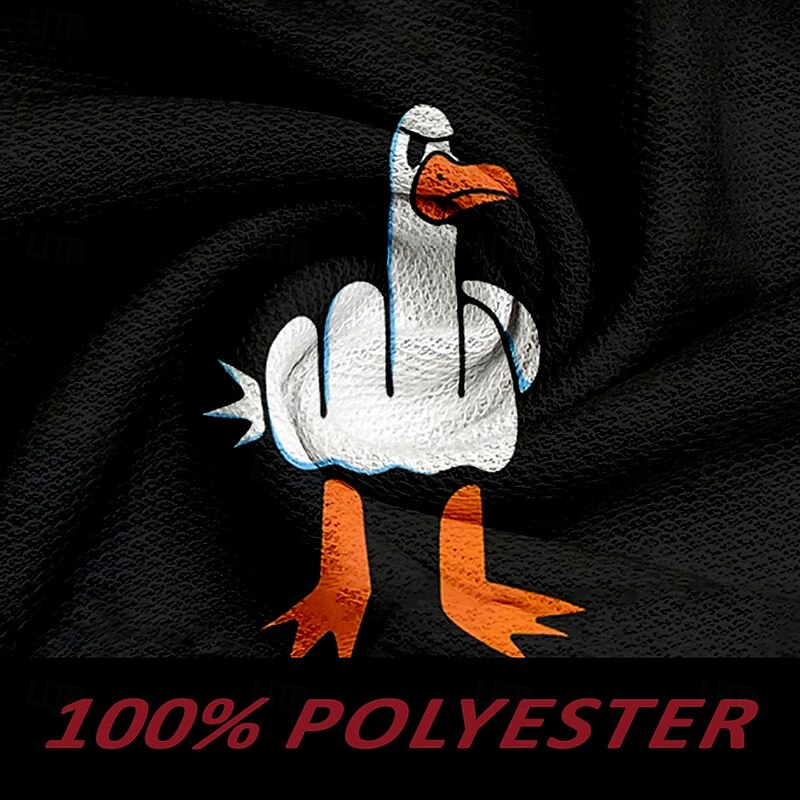 Men's Animal Duck Sweat Shorts Beach Shorts Terry Shorts Mid Waist Vintage Casual Daily Holiday Streetwear Drawstring Elastic Waist 3D Print Designer Clothing Apparel3