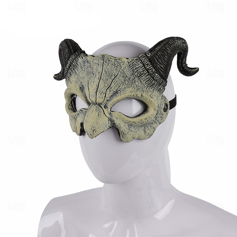 Halloween Devil Mask Halloween Props Adults' Men's Women's Unisex Horror Scary Costume Halloween Carnival Easy Carnival Costume for Walpurgis Night4