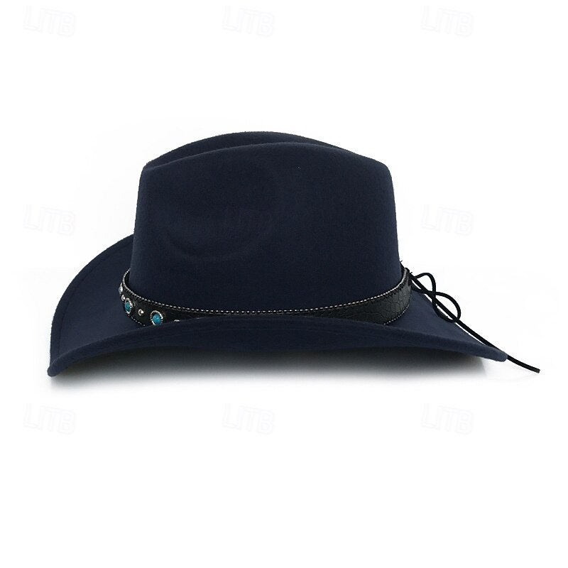 Fashion Cowboy Hat For Men Women Vintage Western Wide Brim Cowgirl Jazz Cap Unisex Outdoor Beach Travel Sun Hats4