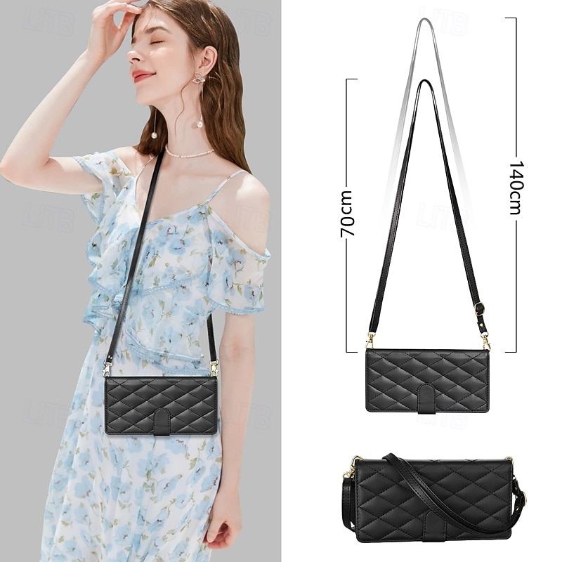 Phone Case For Samsung Galaxy S25 S24 S23 S23 FE S22 S21 Ultra Plus A55 5G A35 5G A25 A15 Wallet Case Magnetic Zipper with Lanyard Retro Geometric Pattern TPU PU Leather2