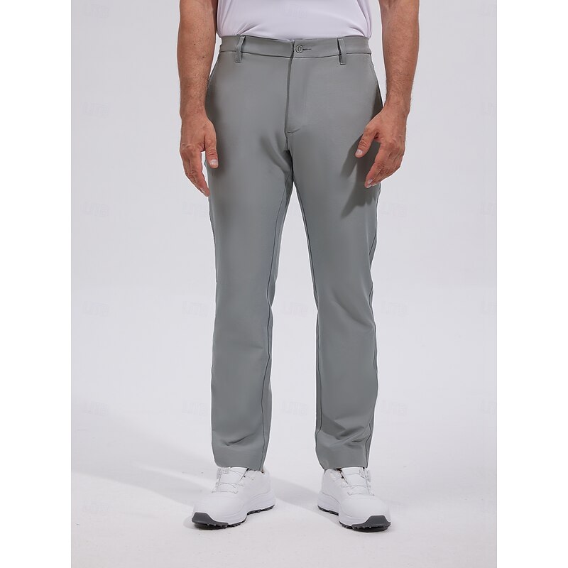 Men's Golf Pants Black Grey Bottoms Golf Attire Clothes Outfits Wear Apparel2