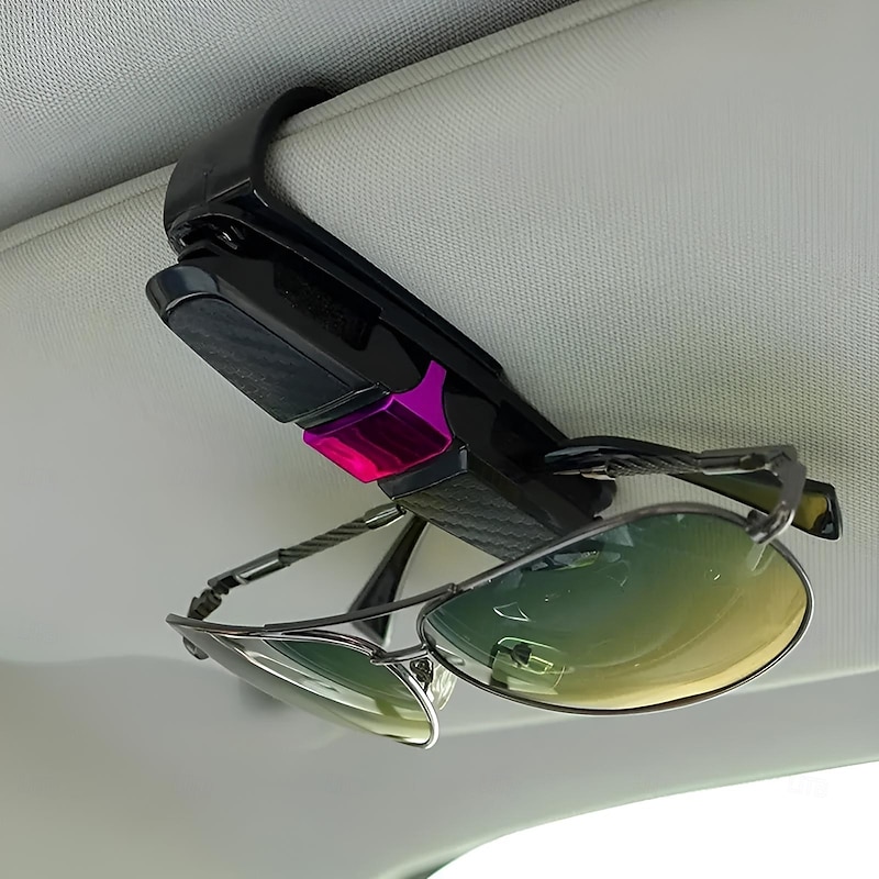 Sunglass Holder for Car Visor Premium Car Sunglasses Clip with 180-Degree Rotational Functionality3