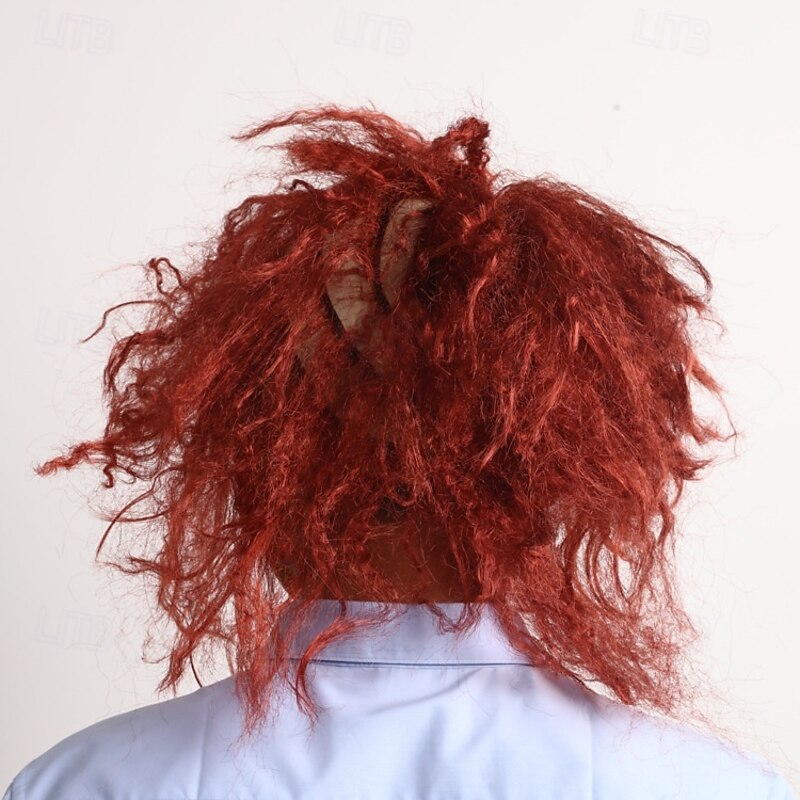 Chucky Halloween Mask Halloween Props Chucky Scary Costume Adults' Men's Women's Halloween Carnival Easy Halloween Costumes Dress Up4