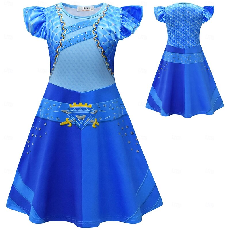 Descendants The Rise of Red Kids Chloe Dress Costume Cosplay Movie Cosplay for Girls' Kid's Carnival Masquerade Performance Party / Evening2