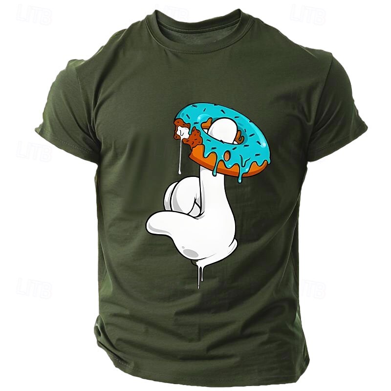 Men's Funny T Shirt Tee Top 100% Cotton Short Sleeve Graphic Shirt Black White Army Green Comfortable Tee Street Sports Outdoor Fashion Designer Clothing2