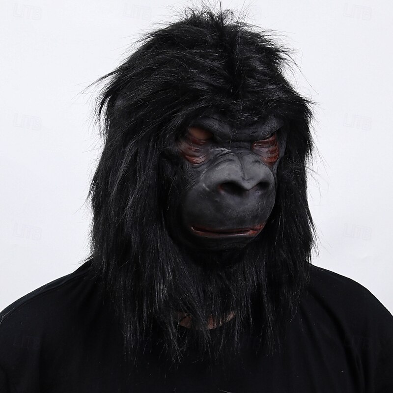King Kong Halloween Mask Full Head Kingdom of the Planet of the Apes Carnival Mask Scary Costume Adults' Men's Women's Halloween Carnival Performance Party Easy Halloween Costumes Dress Up2