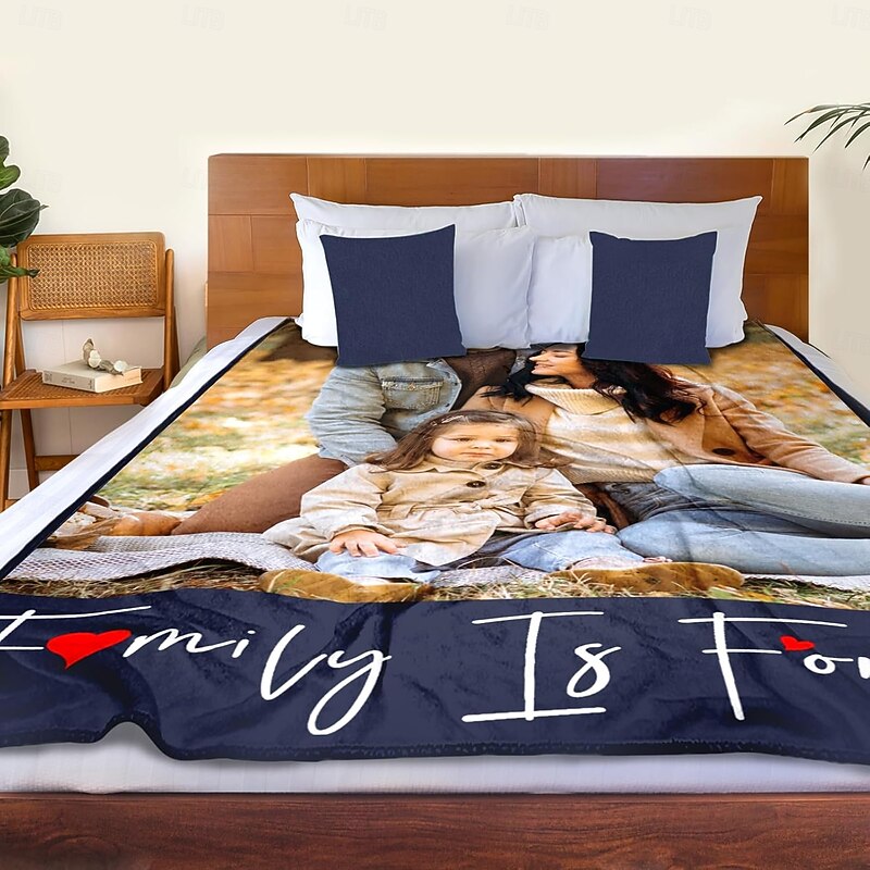Customized Blanket Personalized Gifts Family IS Forever The Ultimate Comfort Blanket for Cherished Moments4