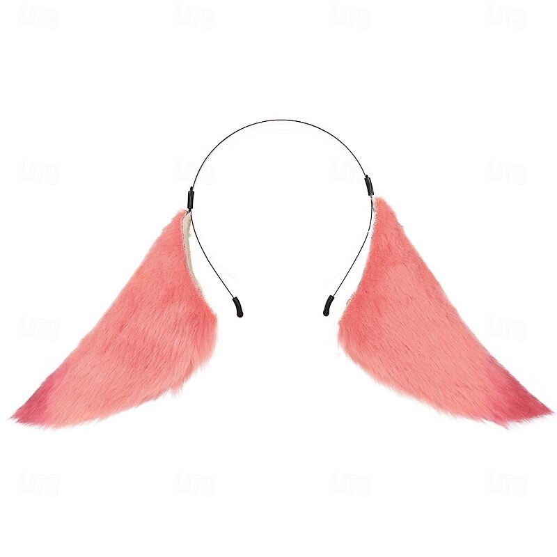 Genshin Yae Miko Impact Headband Cosplay Plush Fox Ears Hairpin Headwear Lolita Carnival Party Game Costumes Hair Accessories