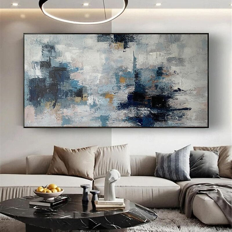 Handmade Oil Painting Canvas Wall Art Decoration Modern Abstract Texture for Living Room Home Decor Rolled Frameless Unstretched Painting