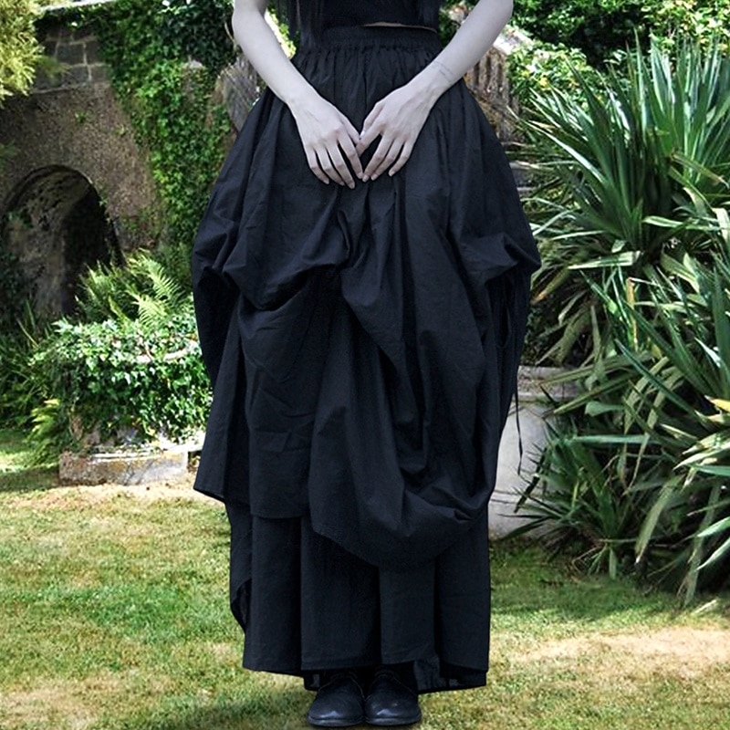 Punk & Gothic Steampunk Skirt Goth Girl Fancy Dress Women's Pirate Fantasy Steampunk Masquerade Casual Daily Adults' Skirt