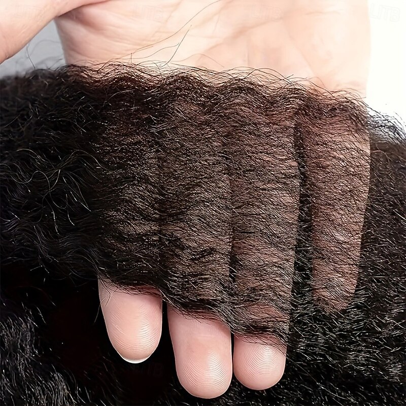 Remy Human Hair 13x6 Lace Front 13x4 Lace Front Wig Free Part Brazilian Hair Wavy Water Wave Black Natural Wig 150% 180% 250% Density with Baby Hair 100% Virgin Glueless Pre-Plucked For wigs for4