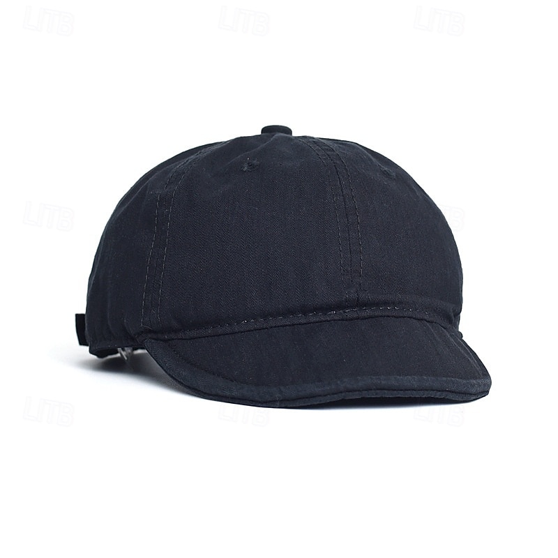 Men's Baseball Cap Sun Hat Trucker Hat Black Army Green 100% Cotton Fashion Casual Street Daily Plain Adjustable Sunscreen Breathable2