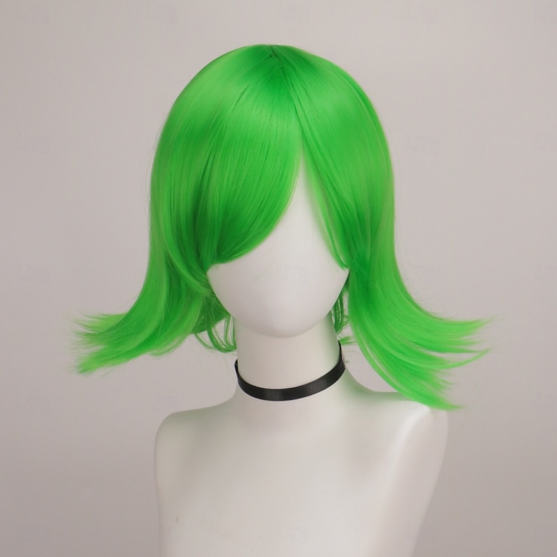 Cosplay Costume Wig Inside Out 2 Straight Short Bob Wig Short Embarrassment Ennui Disgust Envy Sadness Synthetic Hair Kid's Multi-color St.Patrick's Day Wigs Halloween Wigs4