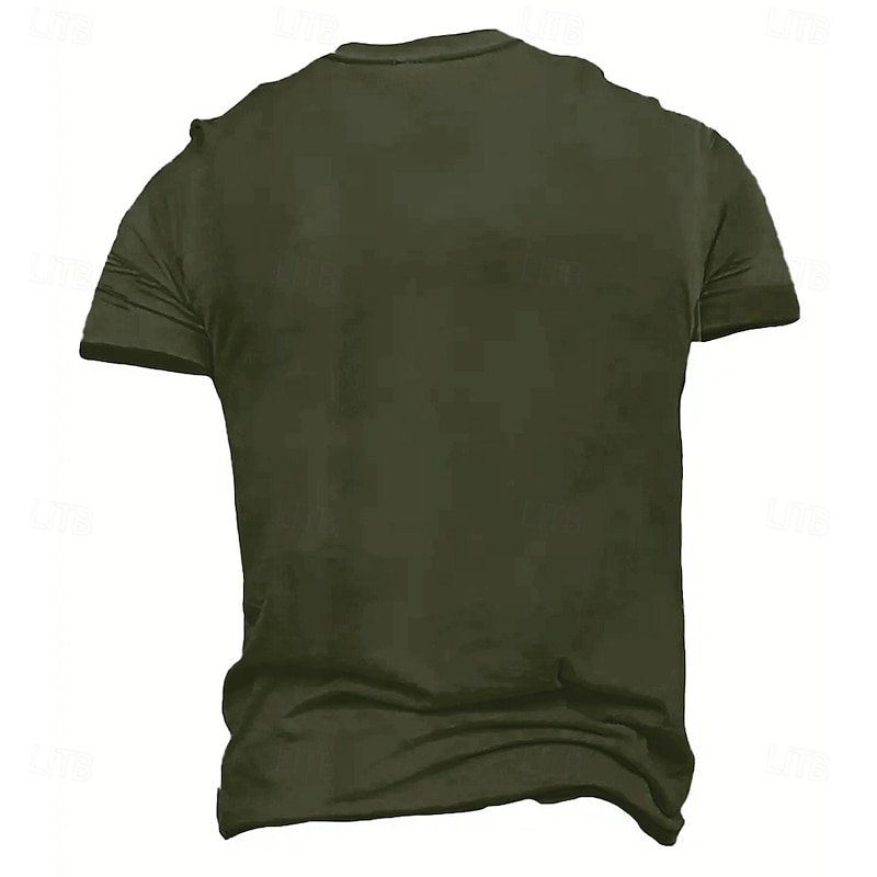 Men's Sarcastic 'SHHH... No One Cares' Graphic T-Shirt, Short Sleeve, Olive Green2