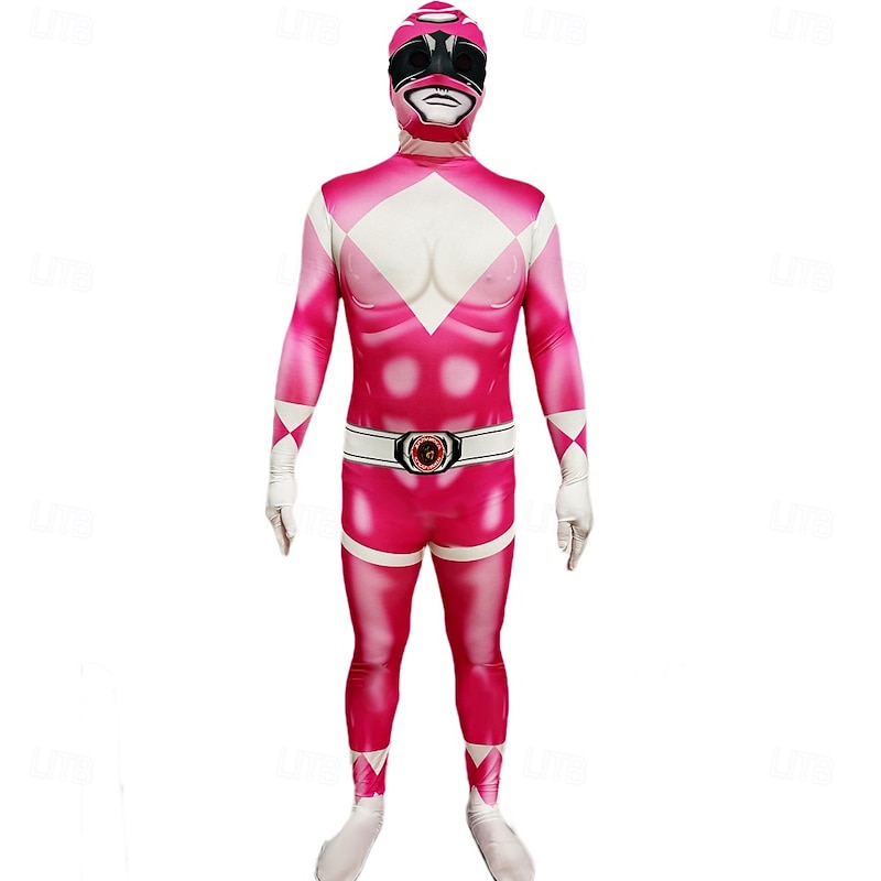 Mighty Morphin Power Rangers Tommy Oliver Cosplay Costume Jumpsuit Cosplay Movie Cosplay for Men's Women's Boys Kid's Adults' Carnival Masquerade Event / Party Masquerade2