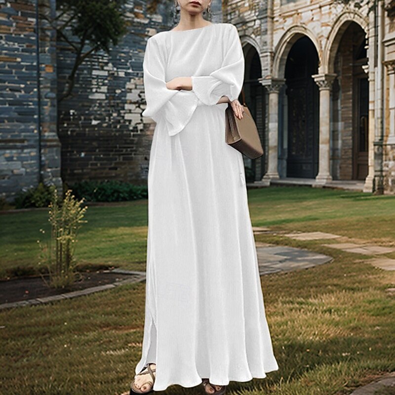 Elegant Dress Solid Color Fancy Dress Women's Halloween Carnival Party / Evening Adults' Dress3