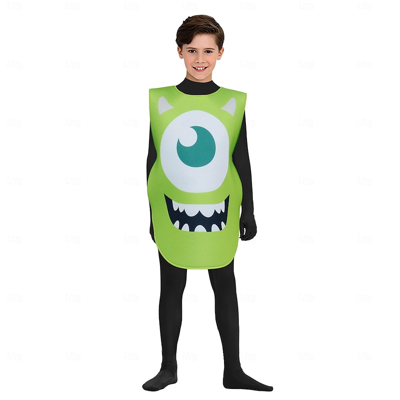 Monsters, Inc. Mike Carnival Costume Halloween Group Family Costumes Adults Kids Men's Women's Boys Funny Costume Performance Party Evening Wear Masquerade Easy Carnival Costume2