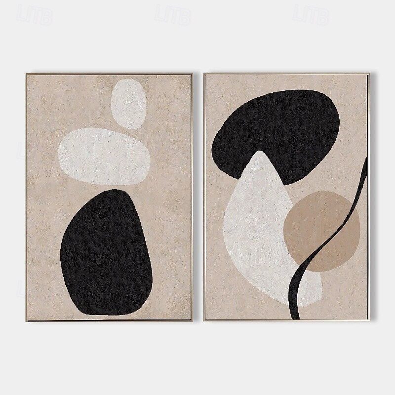 Wabi sabi aertwok handmade Wall Art Beige Abstract Painting on Canvas handmade A Pair Beige Texture painting Wall Art Neutral Abstract Wall Art Boho Wal Decor