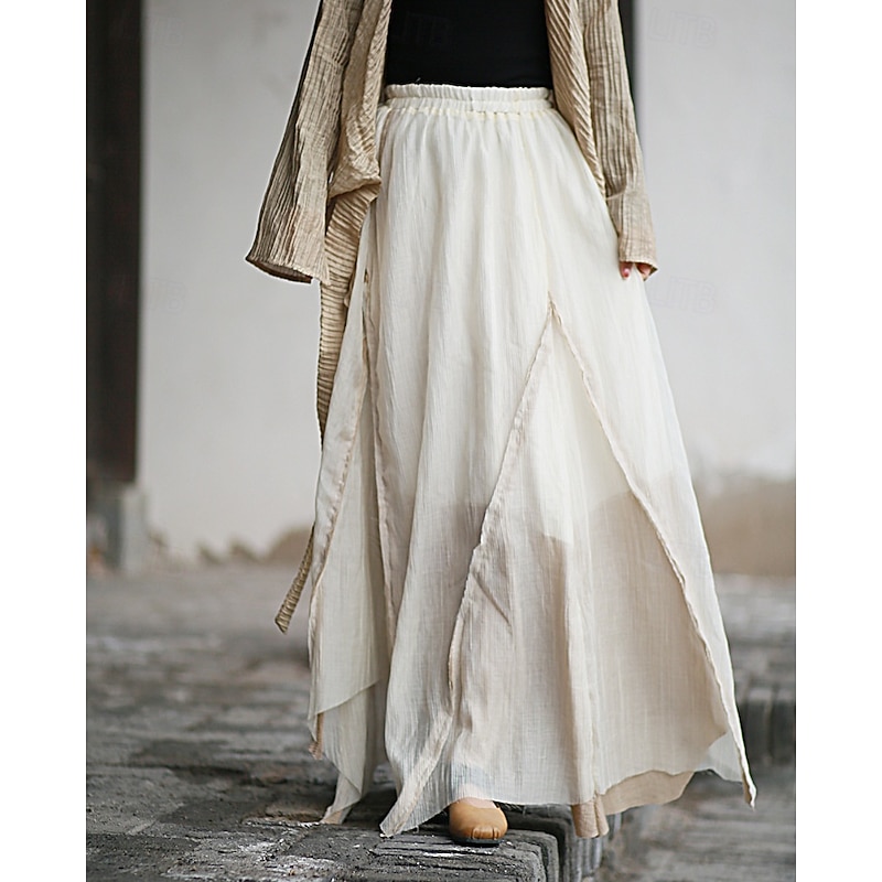 Retro Vintage Medieval Skirt Fancy Dress Women's Celtic Fantasy Masquerade Casual Daily Adults' Skirt2