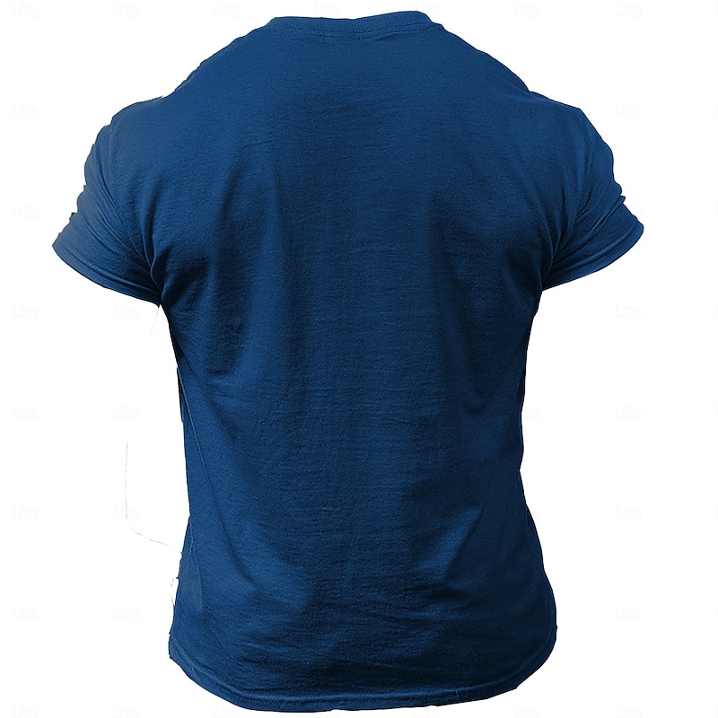 Veterans Day Men's Patriot Patriotic Veteran American US Flag Funny T shirt Short Sleeve T shirt 3D Print Crew Neck Shirt Retro Vintage Casual Street Casual Bar Black Blue Brown Spring & Summer2