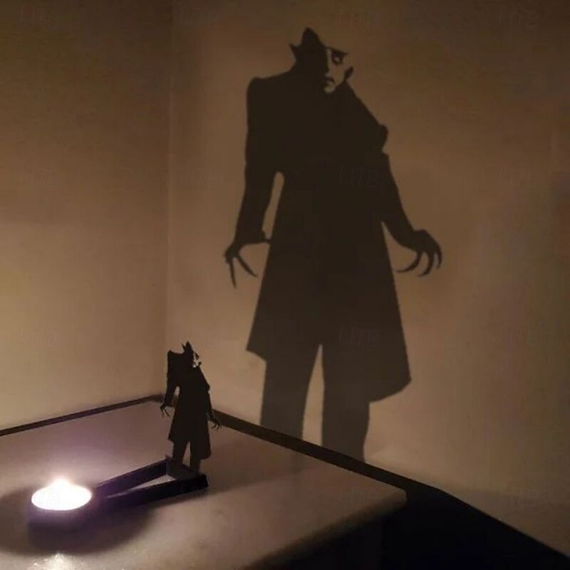 Halloween Horror Nosferatu Candle Holder, Nosferatu Candle ShadowHorror Metal Decoration, Tealight Shadow Caster (Only Holder,Excluding Candles)2