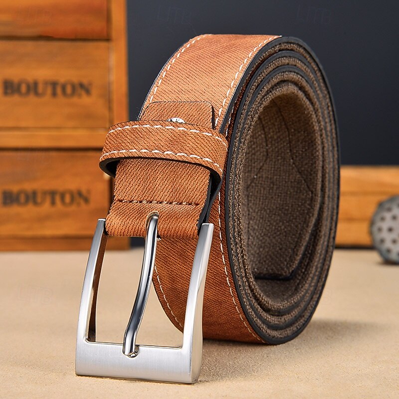 Men's Belt Waist Belt Blue Brown Canvas Alloy Vintage Durable Adjustable Plain Outdoor Daily2