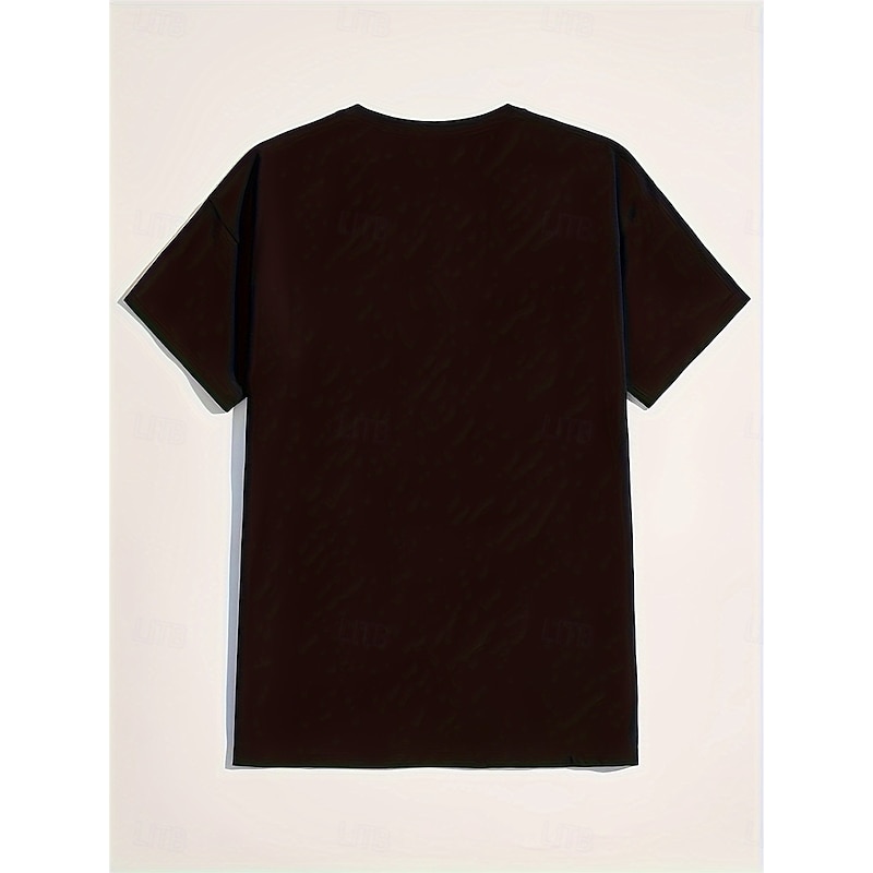 Women's T Shirt Casual Print Short Sleeve Regular Tops Daily Black Summer2