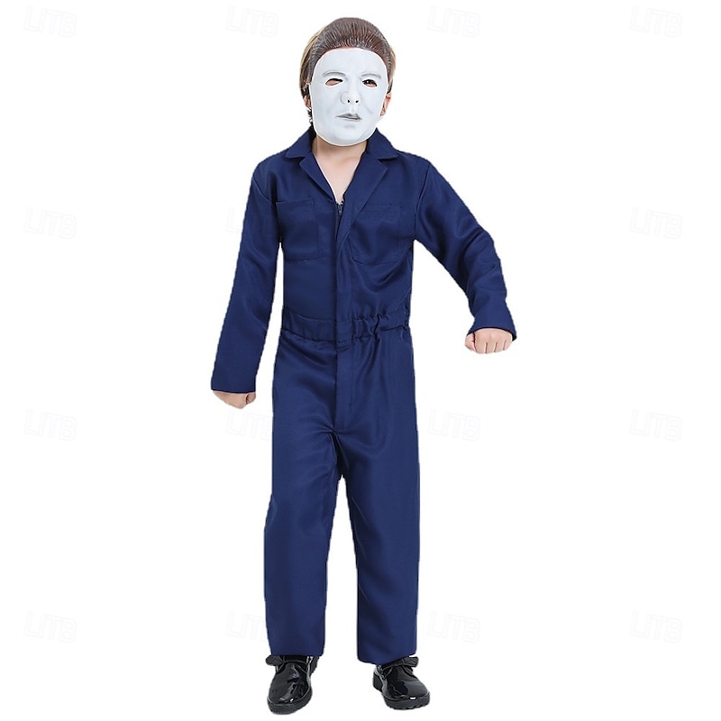 Michael Myers Halloween Costume Scary Costume Kid's Boys' Children's Day Masquerade Party Easy Halloween Costumes Dress Up