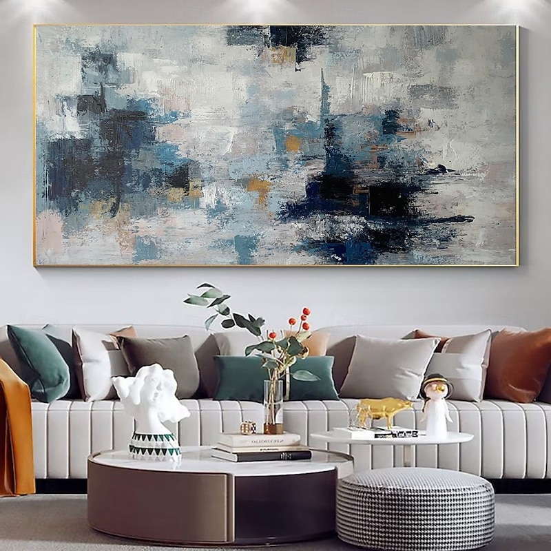 Handmade Oil Painting Canvas Wall Art Decoration Modern Abstract Texture for Living Room Home Decor Rolled Frameless Unstretched Painting2