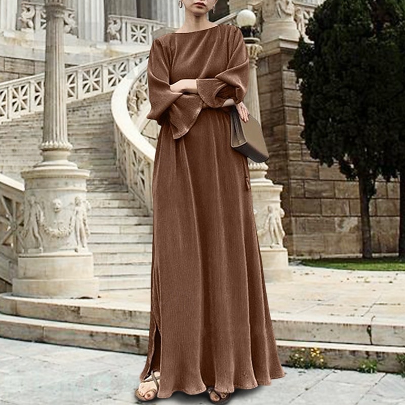 Elegant Dress Solid Color Fancy Dress Women's Halloween Carnival Party / Evening Adults' Dress