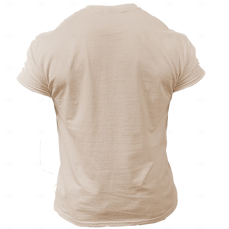 Men's Animal Funny T Shirt Short Sleeve T shirt 3D Print Crew Neck Shirt Retro Vintage Casual Street Casual Bar Light Blue White Khaki Spring & Summer Clothing Apparel S M L XL XXL XXXL2