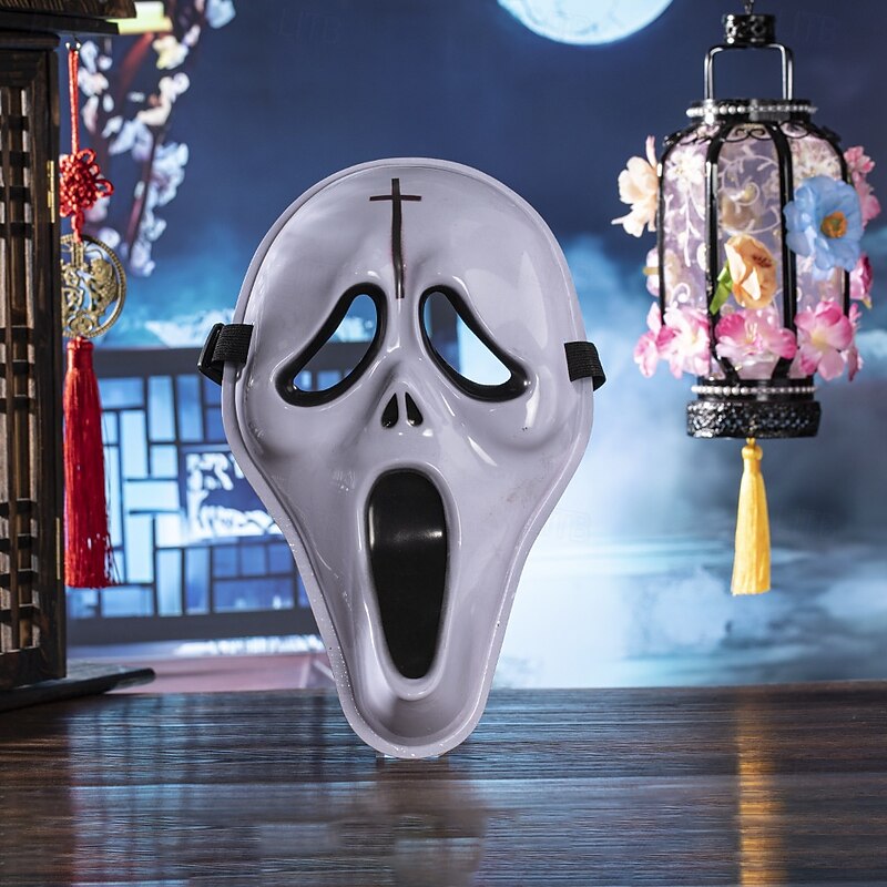 Ghost Ghostface Halloween Mask Halloween Props Scary Costume Adults' Men's Women's Halloween Carnival Easy Halloween Costumes Dress Up2