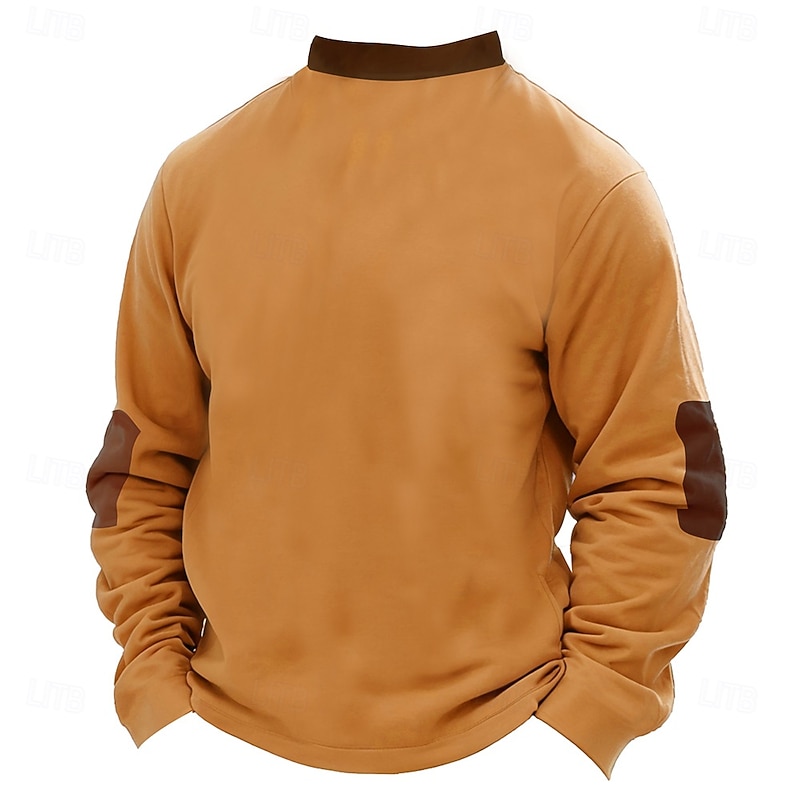 Men's Cow Hunting Sweatshirts Quarter Zip Sweatshirt Long Sleeve Sweatshirt Stand Collar Vintage Retro Western Cowboy 3D Print Hunting 3D Print Winter Spring &  Fall2