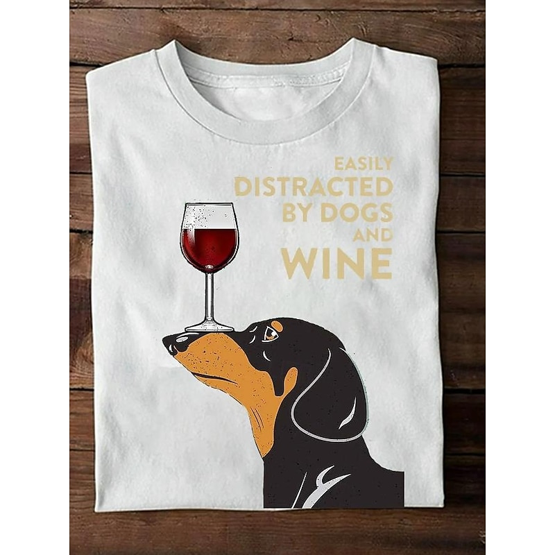 Women's 100% Cotton Tunic T Shirt Fashion Casual Print Long Sleeve Regular Tops Crew Neck Daily Black White Wine Gray Spring Fall3