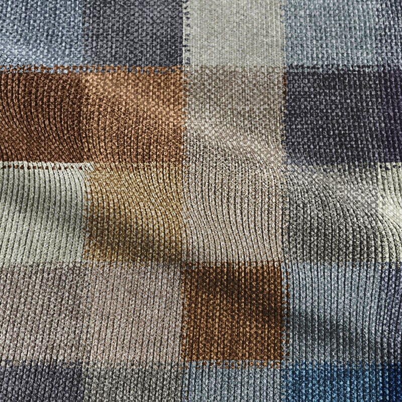 Men's Plaid Geometric Pattern Corduroy Shirt Shirt Jacket Overshirt Long Sleeve Vintage Casual Formal Dailywear Fall & Winter Turndown Collared Shirts Buttons 3D Print 2 Pockets 1pc Light Blue Navy3