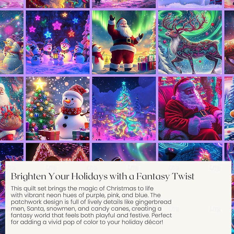 Christmas Duvet Cover Festive Holiday Christmas Comforter Set Full Includes Duvet Cover and Pillowcases Perfect for Adding Seasonal Cheer and Comfort to Your Bedroom Decor3