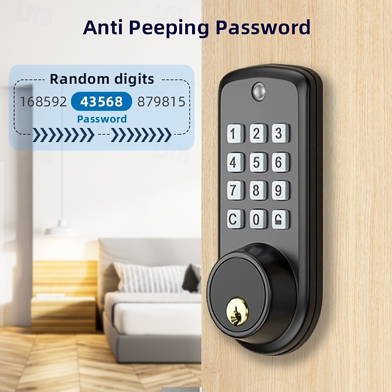 Password Lock Fully Automatic Electronic Lock Left and Right Wooden Door Lock Smart Door Lock