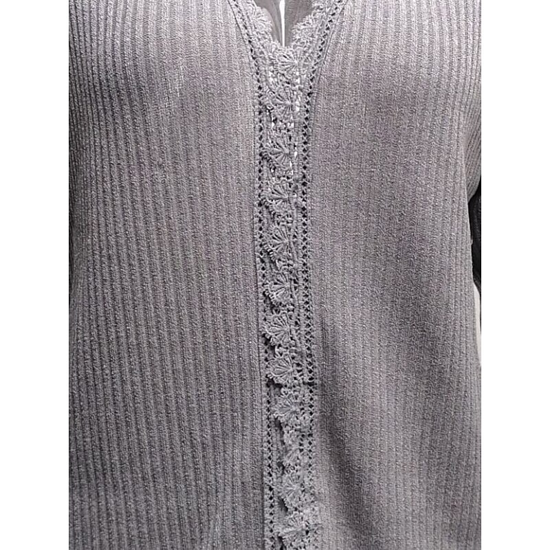 Women's Blouse Vintage Casual Lace Long Sleeve V Neck Work Black White Pink Green Spring Fall Winter3